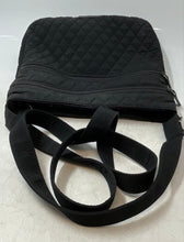 Load image into Gallery viewer, Vera Bradley Womens Black Quilted Zipper Adjustable Strap Crossbody Purse