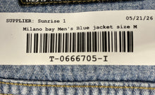 Load image into Gallery viewer, Milano Bay Mens Blue Cotton Long Sleeve Regular Fit Button-Up Shirt Size M