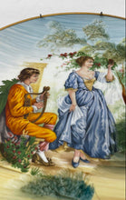 Load image into Gallery viewer, Hand Painted Couple Scene Gilt Edge Porcelain Home Decor Collector Plate