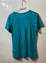 Load image into Gallery viewer, Majestic Womens Aqua Miami Dolphins Football Pullover T-Shirt Size L
