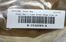 Load image into Gallery viewer, Coach Mens Citysole G4940 Light Brown Lace-Up Low Top Sneaker Shoes Size 13D
