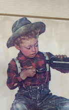 Load image into Gallery viewer, Norman Rockwell Mysteries Picture Square Framed Wall Hanging Art Painting