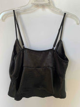 Load image into Gallery viewer, Forever 21 Womens Black Spaghetti Strap Plunge Neck Cropped Blouse Top Size M