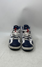 Load image into Gallery viewer, Nike Kids Air Jordan 6 Retro 384665-164 White Blue Lace-Up Sneaker Shoes Size 6Y