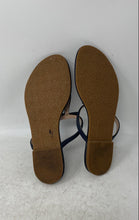 Load image into Gallery viewer, Kate Spade New York Womens Blue Leather T-Strap Slip-On Thong Sandals Size 6