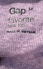Load image into Gallery viewer, Gap Womens Lilac Scoop Neck Sleeveless Collarless Pullover Tank Top Size Medium