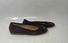 Load image into Gallery viewer, Italian Shoemakers Womens Brown Leather Slip On Round Toe Ballet Flats Size 8