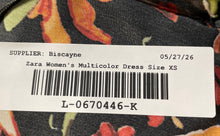 Load image into Gallery viewer, Zara Womens Multicolor Floral Print V-Neck Button-Front Midi Tunic Dress Size XS