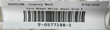 Load image into Gallery viewer, Zara Womens White Light Wash Pockets Raw Hem Stretch Wide-Leg Jeans Size 6