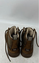 Load image into Gallery viewer, UGG Kids Robley Weather Brown Suede Round Toe Lace-Up Ankle Boots Size 1