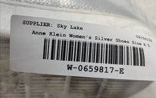 Load image into Gallery viewer, Anne Klein Womens Silver Faux Leather Round Toe Slip-On Loafer Shoes Size 8.5M