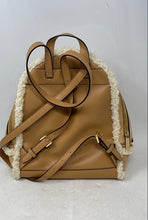Load image into Gallery viewer, Michael Kors Womens Rhea Brown Suede Adjustable Strap Zip-Around Lined Backpack
