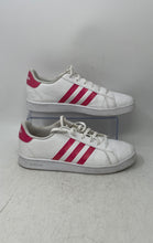 Load image into Gallery viewer, Adidas Mens Grand Court EG5136 Pink White Lace-Up Sneaker Shoes Size 7