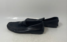 Load image into Gallery viewer, Laurent Effel Mens Black Leather Moc Toe Slip-On Penny Loafer Shoes Size EUR 39