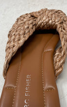 Load image into Gallery viewer, Marc Fisher Womens Lasket Brown Slip-On Woven Slide Sandals Size 8.5 M