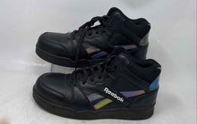 Load image into Gallery viewer, Reebok Womens Work BB4500 Black Leather Lace-Up Sneaker Shoes Size 8.5M