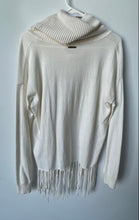 Load image into Gallery viewer, Michael Kors Womens Ivory Long Sleeve Cowl Neck Tunic Sweater Size PS