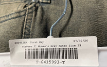 Load image into Gallery viewer, Forever 21 Womens Gray Belt Loops Button Front Multiple Pockets Cargo Pants 29