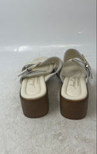 Load image into Gallery viewer, Anna Capri Womens White Leather Adjustable Buckle Open Toe Slide Sandal Size 6