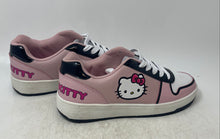 Load image into Gallery viewer, Hello Kitty Womens Pink White Leather Lace-Up Low Top Sneaker Shoes Size 9