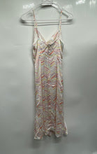 Load image into Gallery viewer, BCBGeneration Womens White Multicolor Chevron Print Cowl Neck Slip Dress Size 2