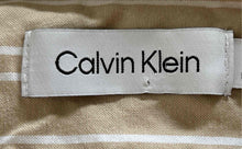 Load image into Gallery viewer, Calvin Klein Mens Brown Striped Printed Long Sleeve Button-Up Shirt Size L/G