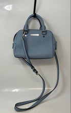 Load image into Gallery viewer, Michael Kors Womens Baby Blue Leather Detachable Strap Mini Satchel Bag