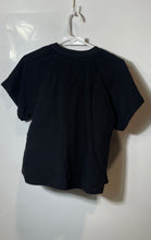 Load image into Gallery viewer, Calvin Klein Womens Black Short Sleeve Notch Neck Regular Fit T-Shirt Size M