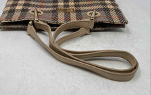 Load image into Gallery viewer, Spartina Womens Beige Plaid Double Handle Inner Pockets Shoulder Handbag