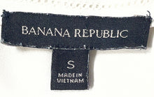 Load image into Gallery viewer, Banana Republic Womens Off-White Short Sleeve Round Neck Blouse Top Size S