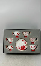 Load image into Gallery viewer, Mikasa Multicolor Moor Poppy 6 Pieces Coffee Cup And Saucer Set With Box
