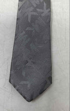 Load image into Gallery viewer, Michael Kors Mens Gray Signature Print Silk Adjustable Long Formal Designer Tie