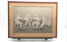 Load image into Gallery viewer, Vintage 1976 Siegbert Reinhard Rehearsal Framed Print String Music Quartet