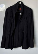 Load image into Gallery viewer, G By Guess Womens Black Long Sleeve Shawl Lapel One-Button Blazer Jacket Size L
