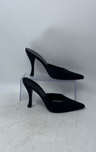 Load image into Gallery viewer, Via Spiga Womens Black Pointed Toe Slip-On Stiletto Mule Heels Size 7.5 M