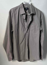 Load image into Gallery viewer, Ravanelli Mens Gray Long Sleeve Collared Pocket Button-Up Shirt Size Large