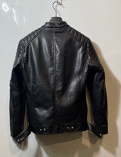 Load image into Gallery viewer, Zara Womens Black Long Raglan Sleeve Biker Full-Zip Motorcycle Jacket Size S