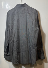 Load image into Gallery viewer, Simon Templar Mens Gray Striped Long Sleeve Collared Button-Up Shirt Size XL