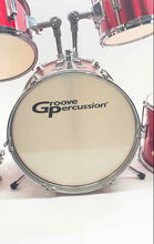 Load image into Gallery viewer, Groove Percussion JR200 Red Musical Instruments 5 Piece Children's Drum Set