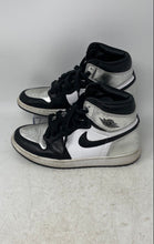 Load image into Gallery viewer, Nike Womens Air Jordan 1 Retro CD0461-001 White Silver Black Basketball Shoes 8