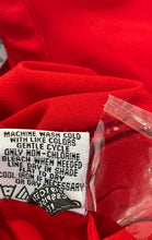 Load image into Gallery viewer, Calvin Klein Womens Red Long Sleeve Split Neck Blouse Top Size Large