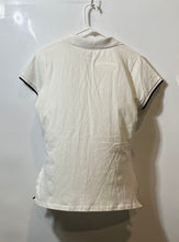 Load image into Gallery viewer, Beverly Hills Polo Club Womens White Short Sleeve Collared Polo Shirt Size L