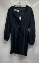 Load image into Gallery viewer, Banana Republic Womens Black Cotton Long Sleeve Fit & Flare Dress Sz XS w/ Tags