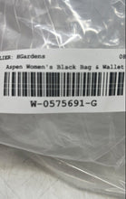 Load image into Gallery viewer, Aspen Womens Black Leather Double Handle Lined Tote Bag & Detachable Coin Wallet