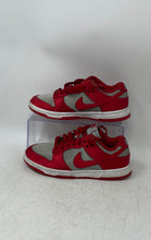 Load image into Gallery viewer, Nike Womens Dunk Low DX5931-001 Red Gray Leather Lace-Up Sneakers Shoes Size 5
