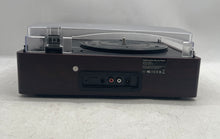 Load image into Gallery viewer, Model M49A Black Brown Multifunction Portable Turntable Record Player Not Tested
