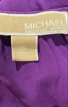 Load image into Gallery viewer, Michael Kors Womens Purple Long Sleeve Studded Popover Tunic Top Size Medium