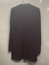 Load image into Gallery viewer, Loft Womens Wine Long Sleeve Collarless Open Front Cardigan Sweater Size Medium
