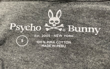 Load image into Gallery viewer, Psycho Bunny Mens Dark Gray Cotton Short Sleeve V-Neck Pullover T-Shirt Size 5