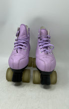 Load image into Gallery viewer, Unbranded Unisex Purple Faux Leather Lace-Up Roller Skates Size EUR 38